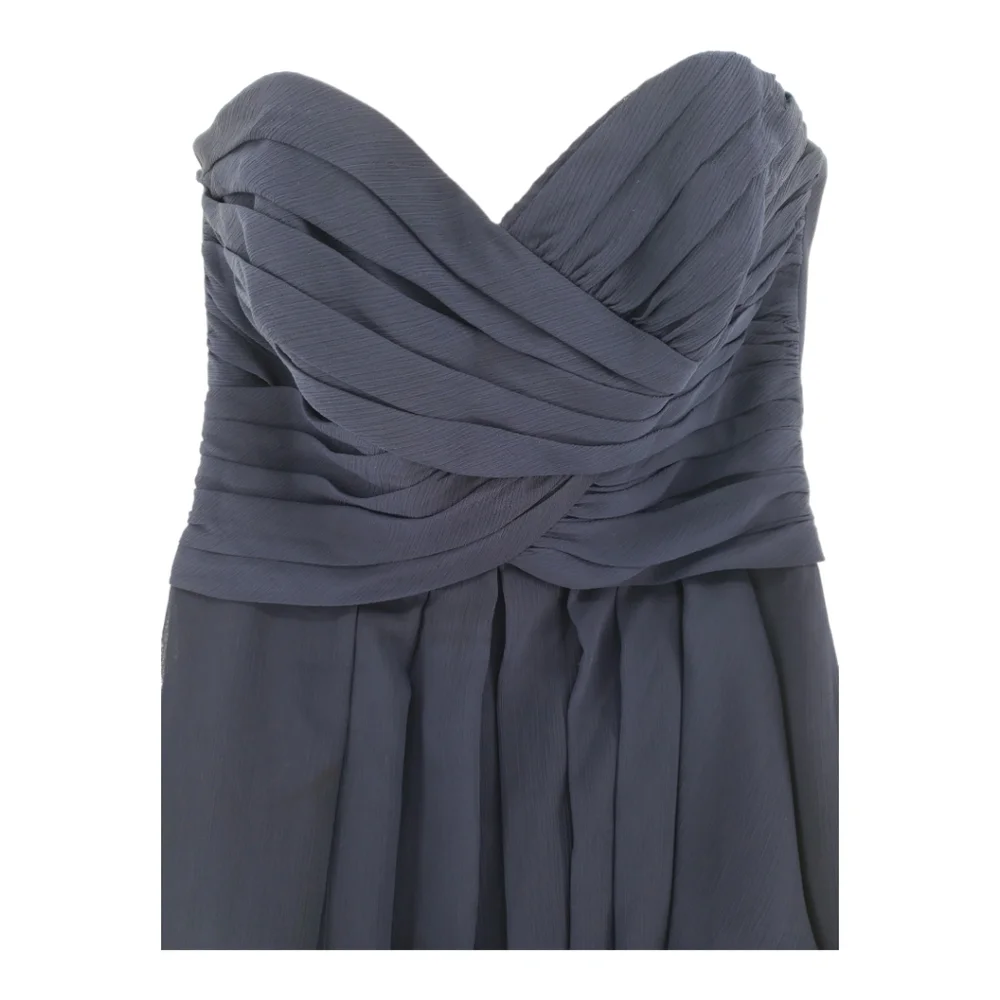 David's Bridal Strapless Sweetheart Neckline Short Dress Size 2 in Navy - Picture 10 of 13